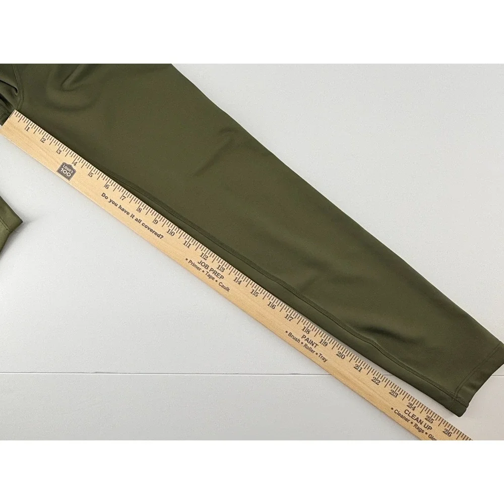Nike Girls  Youth Large Dri Fit Leggings Olive Green High Rise Athletic Training